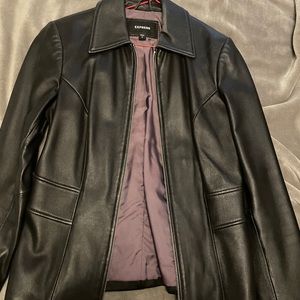 Express leather jacket size 8